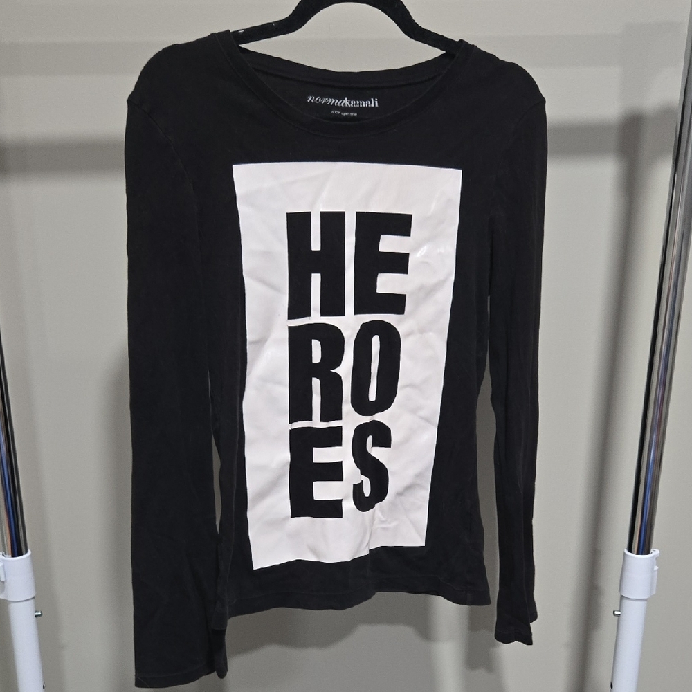 Vintage Sz L Heroes Womens Long Sleeved Shirt